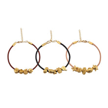 Load image into Gallery viewer, Menē Gold Leather Bracelet
