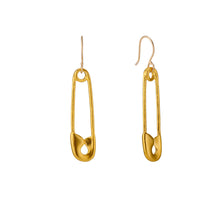 Load image into Gallery viewer, Safety Pin Drop Earrings
