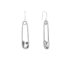 Load image into Gallery viewer, Safety Pin Drop Earrings
