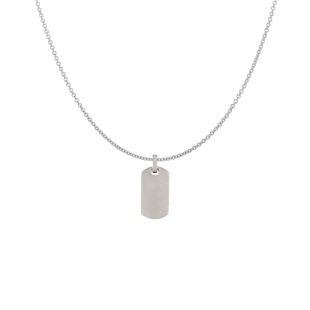 Menē Classic Chain and Dog Tag Pendant Set