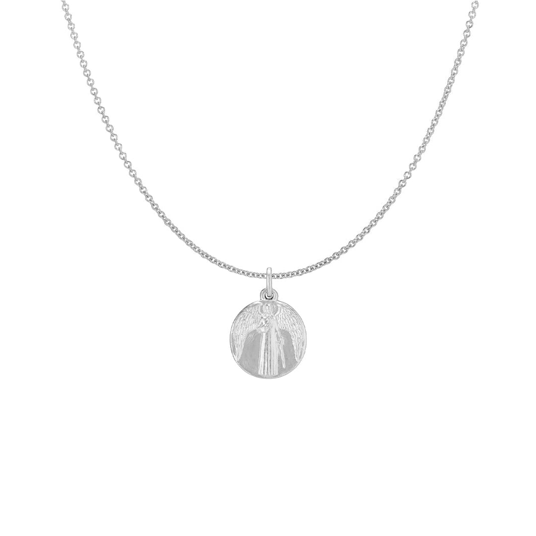 Menē Classic Chain and Guardian Angel Medallion Set