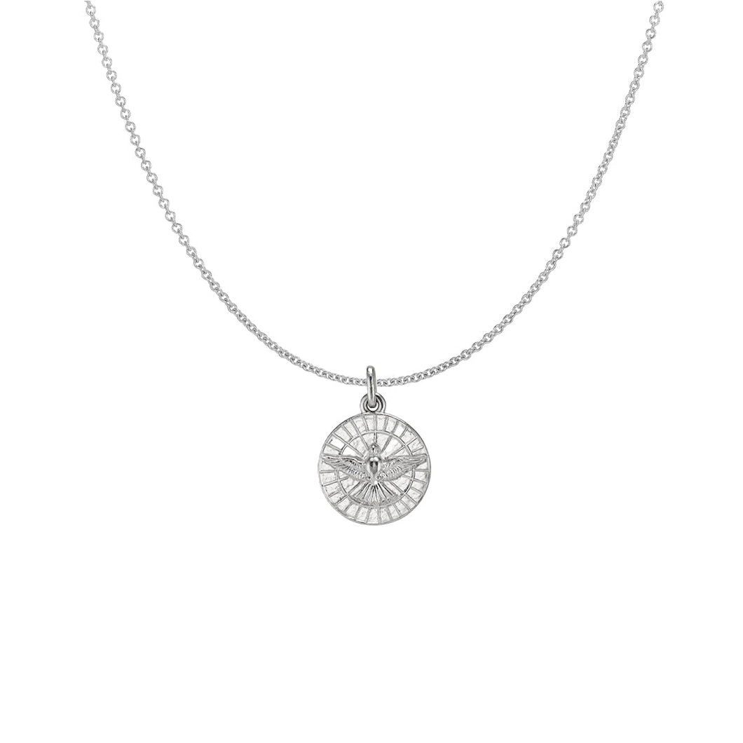 Menē Classic Chain and Holy Spirit Medallion Set