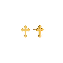 Load image into Gallery viewer, Ornate Cross Stud Earrings
