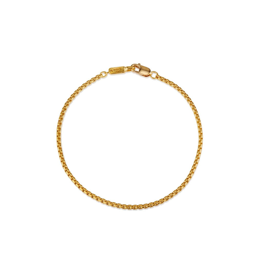 Rounded Box Chain Bracelet
