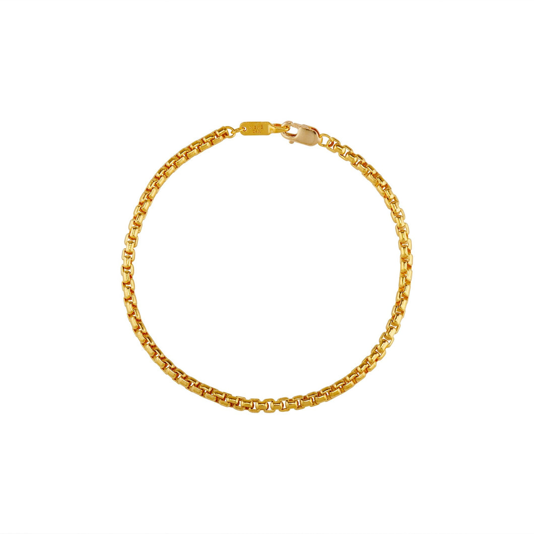 Heavy Rounded Box Chain Bracelet