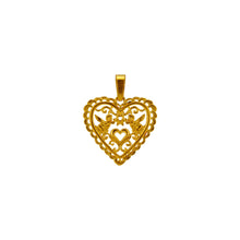 Load image into Gallery viewer, Mini Lace Heart Pendant
