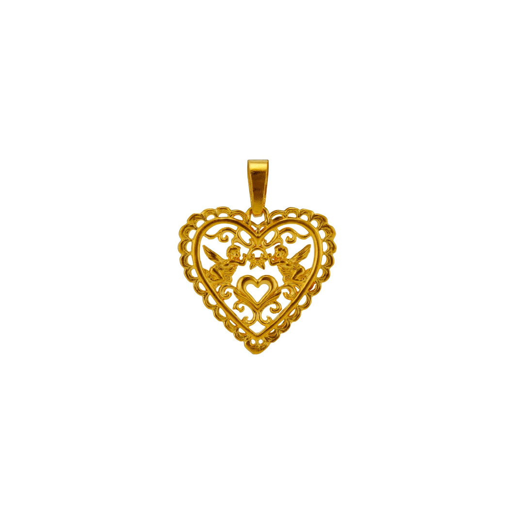 Mini Lace Heart Pendant