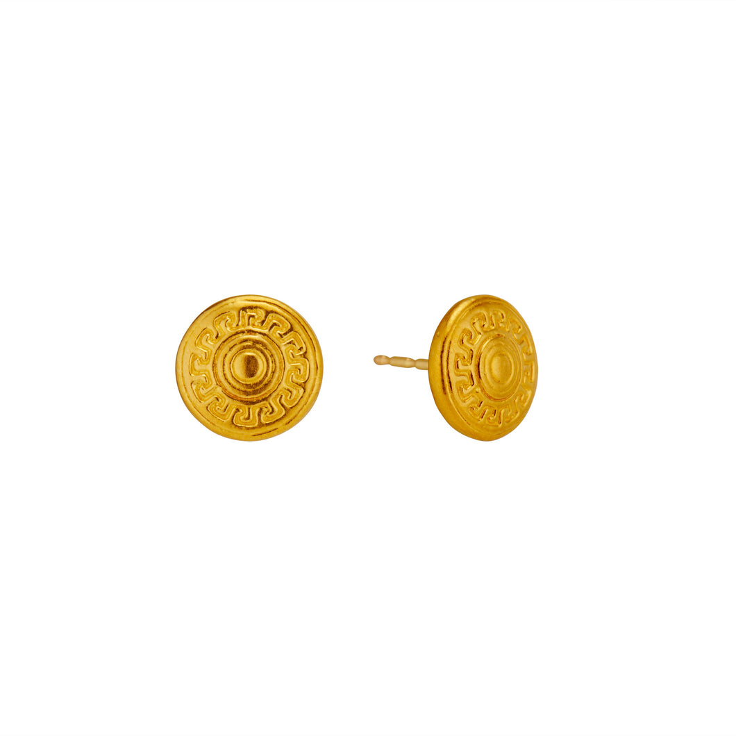 Discus Stud Earrings