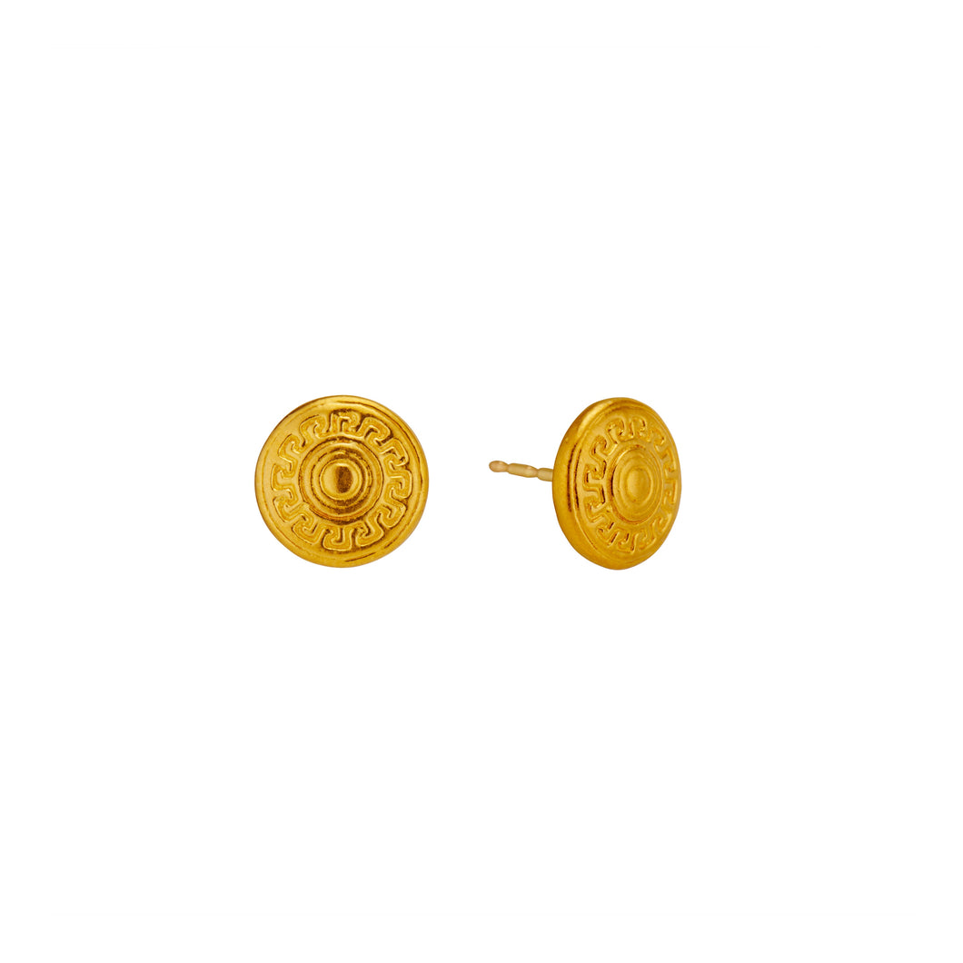 Discus Stud Earrings