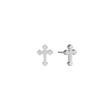 Load image into Gallery viewer, Ornate Cross Stud Earrings
