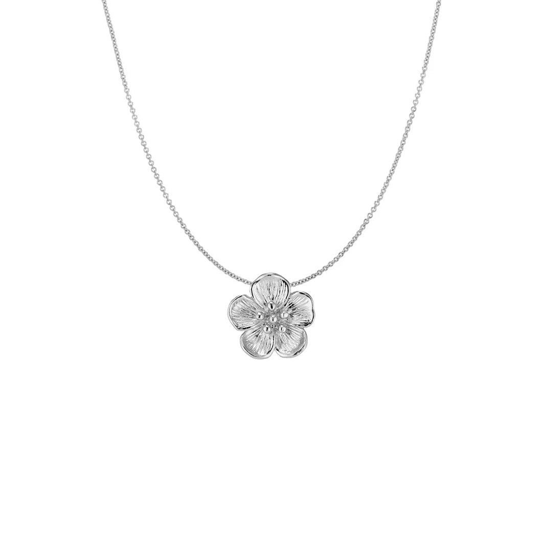 Menē Narrow Chain and Blossom Pendant Set
