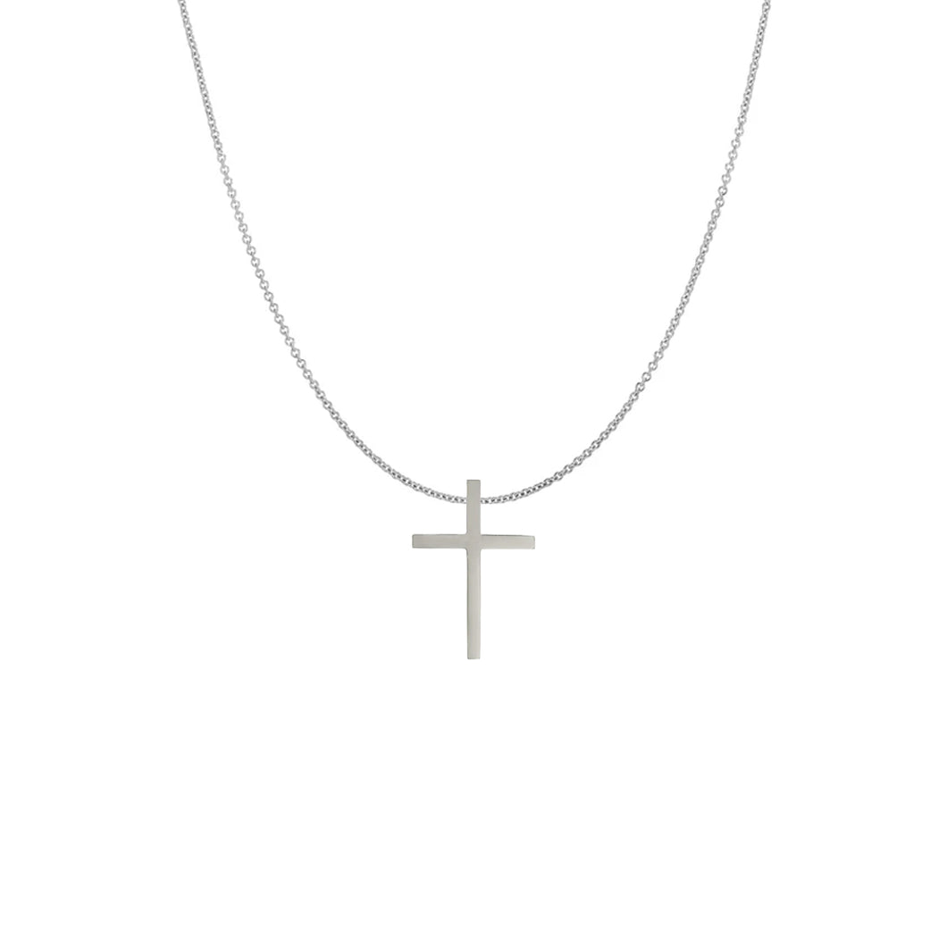 Menē Narrow Chain and Cross Pendant Set