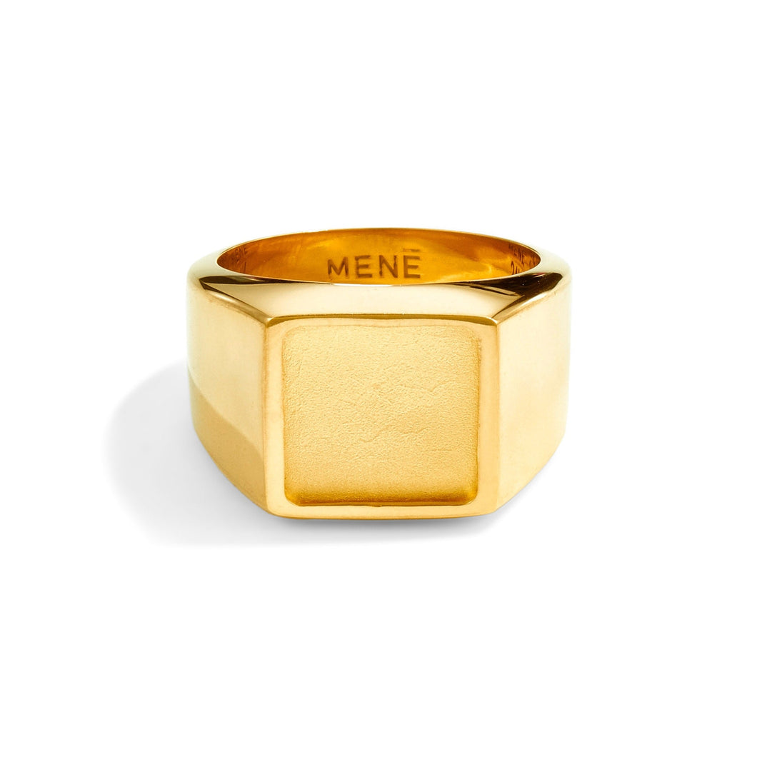 Square Signet Frame Ring