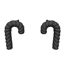 Load 3D model into Gallery viewer, Candy Cane Stud Earrings
