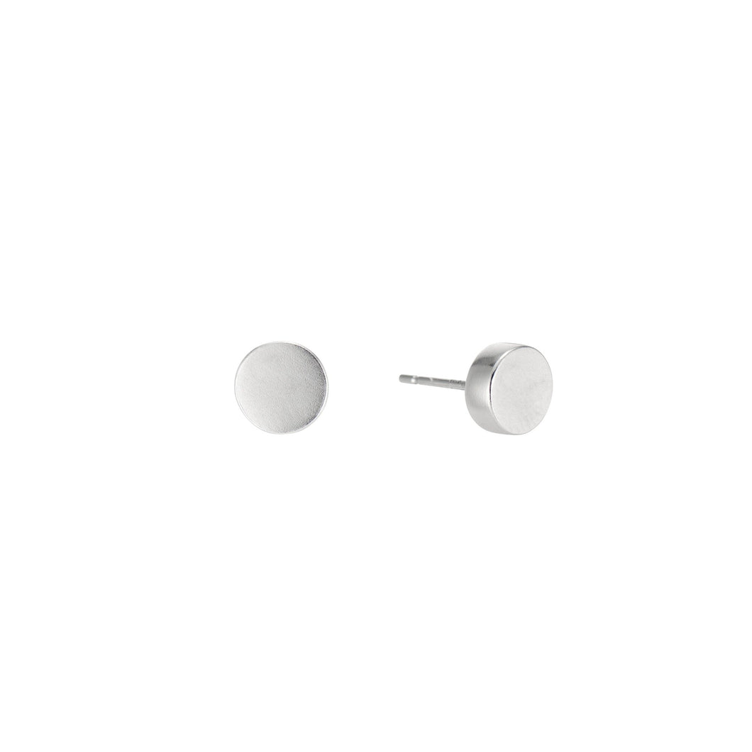 Disc Stud Earrings